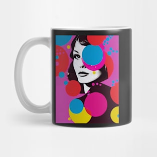 Modern woman in pop-art style Mug